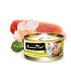 Fussie Cat Premium Tuna with Shrimp Canned Cat Food, 2.8 oz.