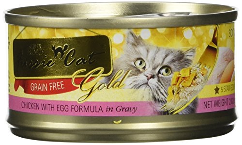 Fussie Cat Super Premium Chicken with Egg in Gravy Canned Cat Food, 2.9 oz.