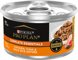 Purina Pro Plan Complete Essentials Chicken, Tuna & Wild Rice Entree in Sauce Wet Cat Food, 3 oz.