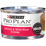 Purina Pro Plan Pate Salmon & Wild Rice Entree Wet Cat Food, 3 oz. (24 Pack)