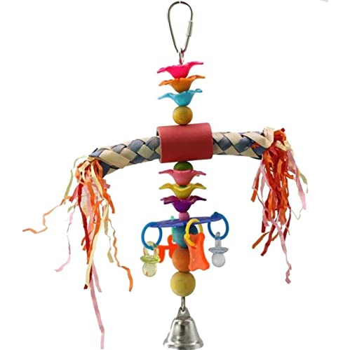 A&E Cage Happy Beaks Totem Pole Bird Toy, 9.45 x 6.75 x 6.75 in.