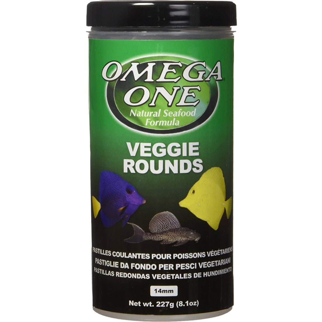 Omega One Veggie Rounds Fish Food, 8.1 oz.