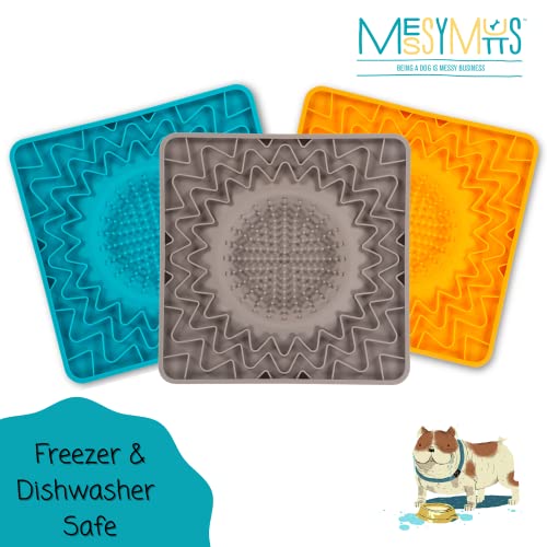 Messy Mutts Silicone Licking Bowl Mat 9.5 X 9.5 Pack Of 1 Cat