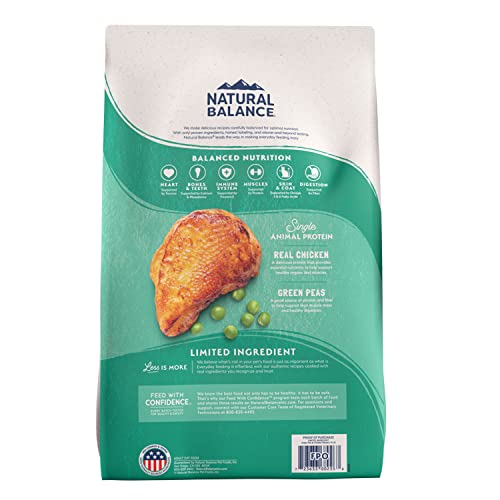 Natural Balance Limited Ingredient Chicken & Green Pea Dry Cat Food, 4 lbs.
