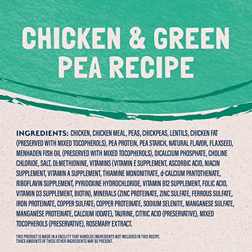 Natural Balance Limited Ingredient Chicken & Green Pea Dry Cat Food, 4 lbs.