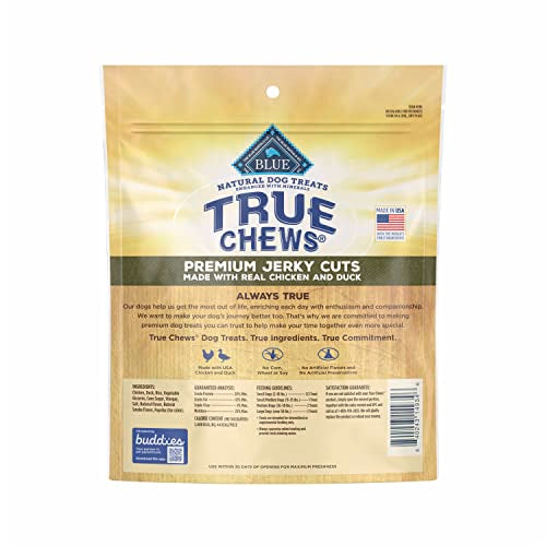 True Chews Duck Jerky Cuts Dog Treats, 12 oz.