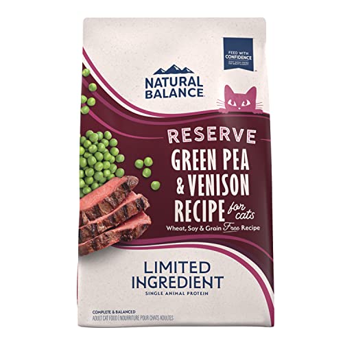 Natural Balance Limited Ingredient Green Pea & Venison Dry Cat Food, 4 lbs.