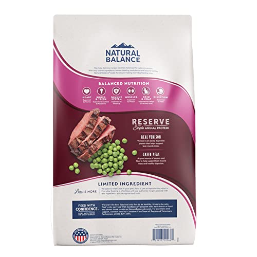 Natural Balance Limited Ingredient Green Pea & Venison Dry Cat Food, 4 lbs.