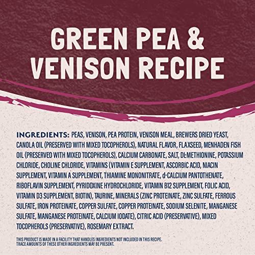 Natural Balance Limited Ingredient Green Pea & Venison Dry Cat Food, 4 lbs.