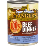 Evanger'S Super Premium Beef Dinner Wet Dog Food 12.5 oz Can
