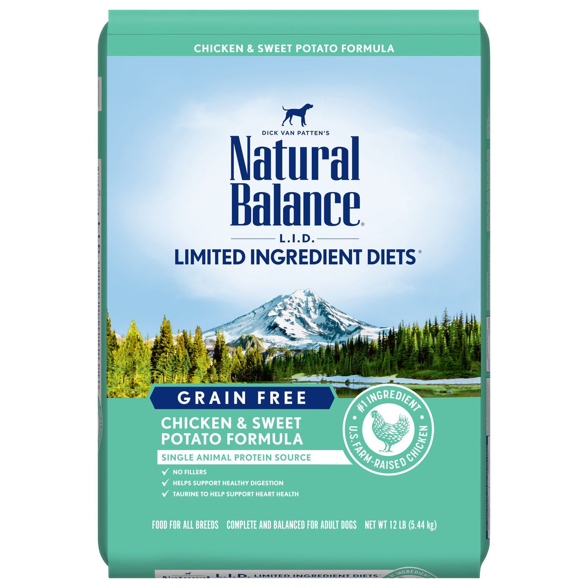 Natural Balance Limited Ingredient Chicken & Sweet Potato Dry Dog Food, 12 lbs.