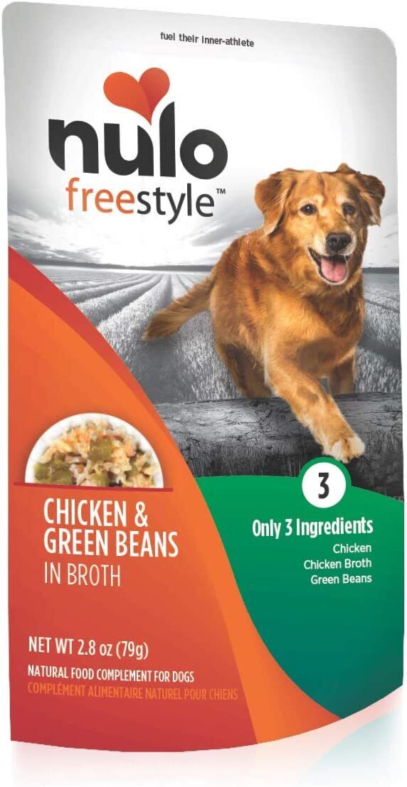 Nulo FreeStyle Chicken & Green Beans in Broth Dog Food Topper, 2.8 oz.
