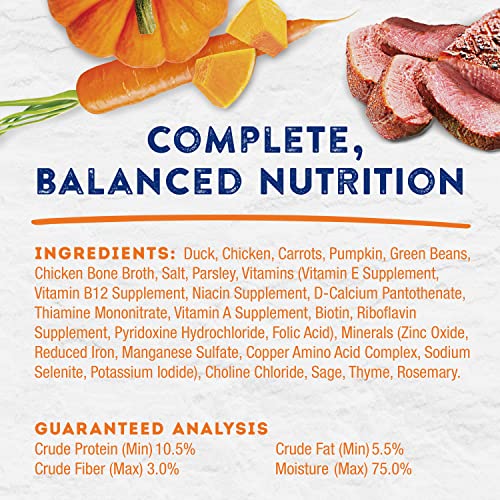 Natural Balance Platefulls Duck & Pumpkin Wet Dog Food, 9 oz.