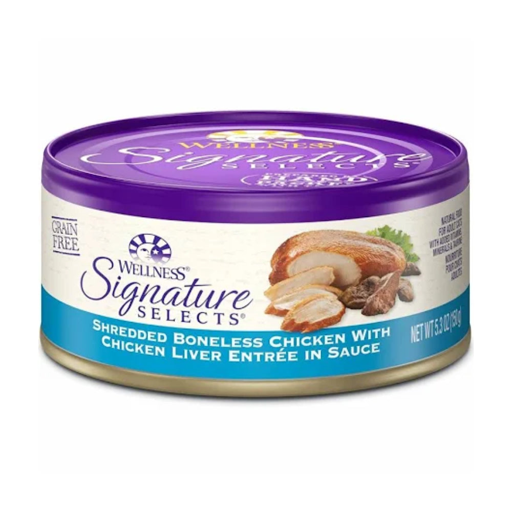 Wellness CORE Signature Selects Shredded Chicken Wet Cat Food, 5.3 oz.
