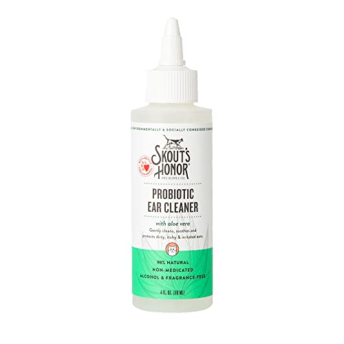 Skout's Honor Probiotic Ear Cleaner for Cats, 4 oz.