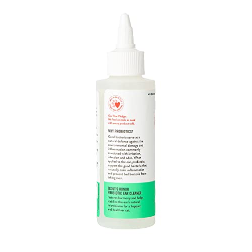 Skout's Honor Probiotic Ear Cleaner for Cats, 4 oz.