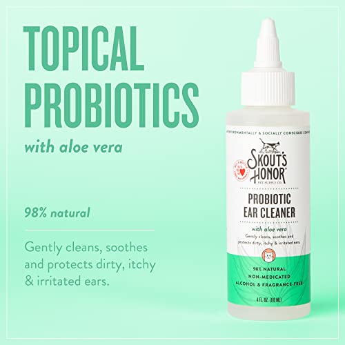 Skout's Honor Probiotic Ear Cleaner for Cats, 4 oz.
