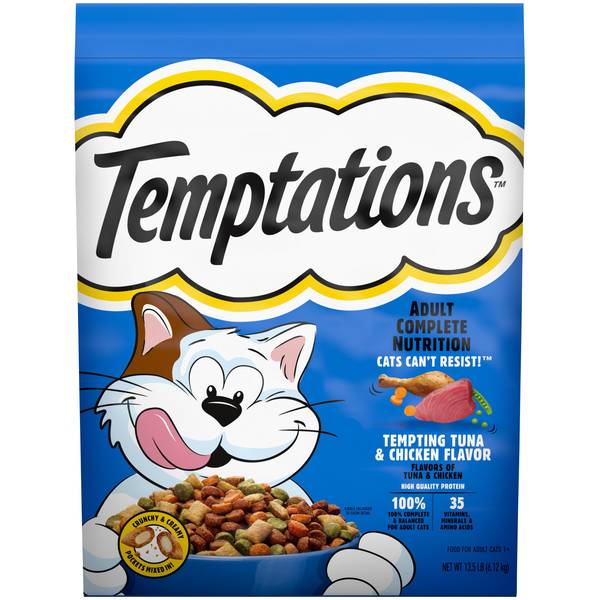 Temptations Tasty Chicken Flavor Dry Cat Food 13.5lb Bag