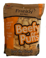 Frankly Cheddar Cheese Flavor Beefy Puffs 100% Usa Made Collagen Packed Snack 5 Ounce Package Dog 5 oz