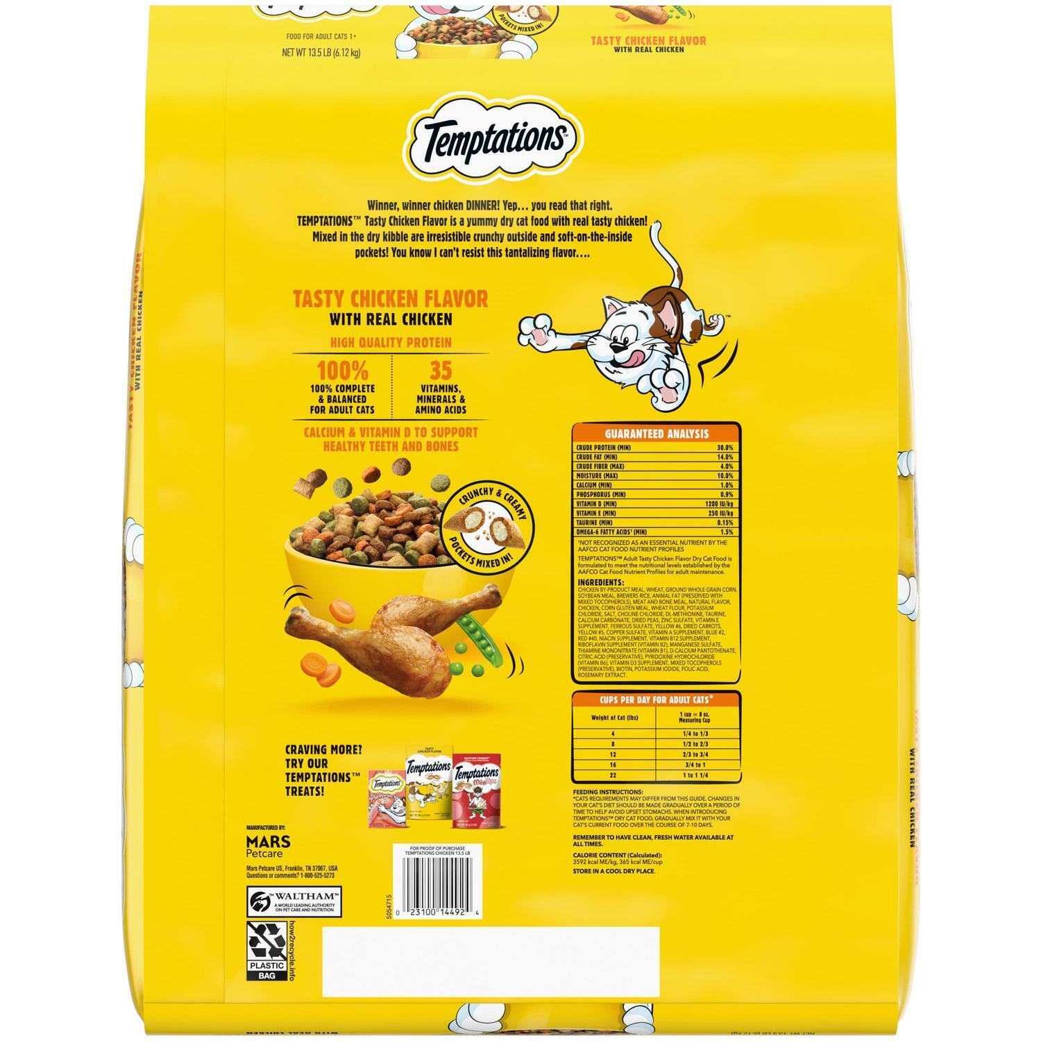 Temptations Chicken Cat Food, 13.5 lbs.