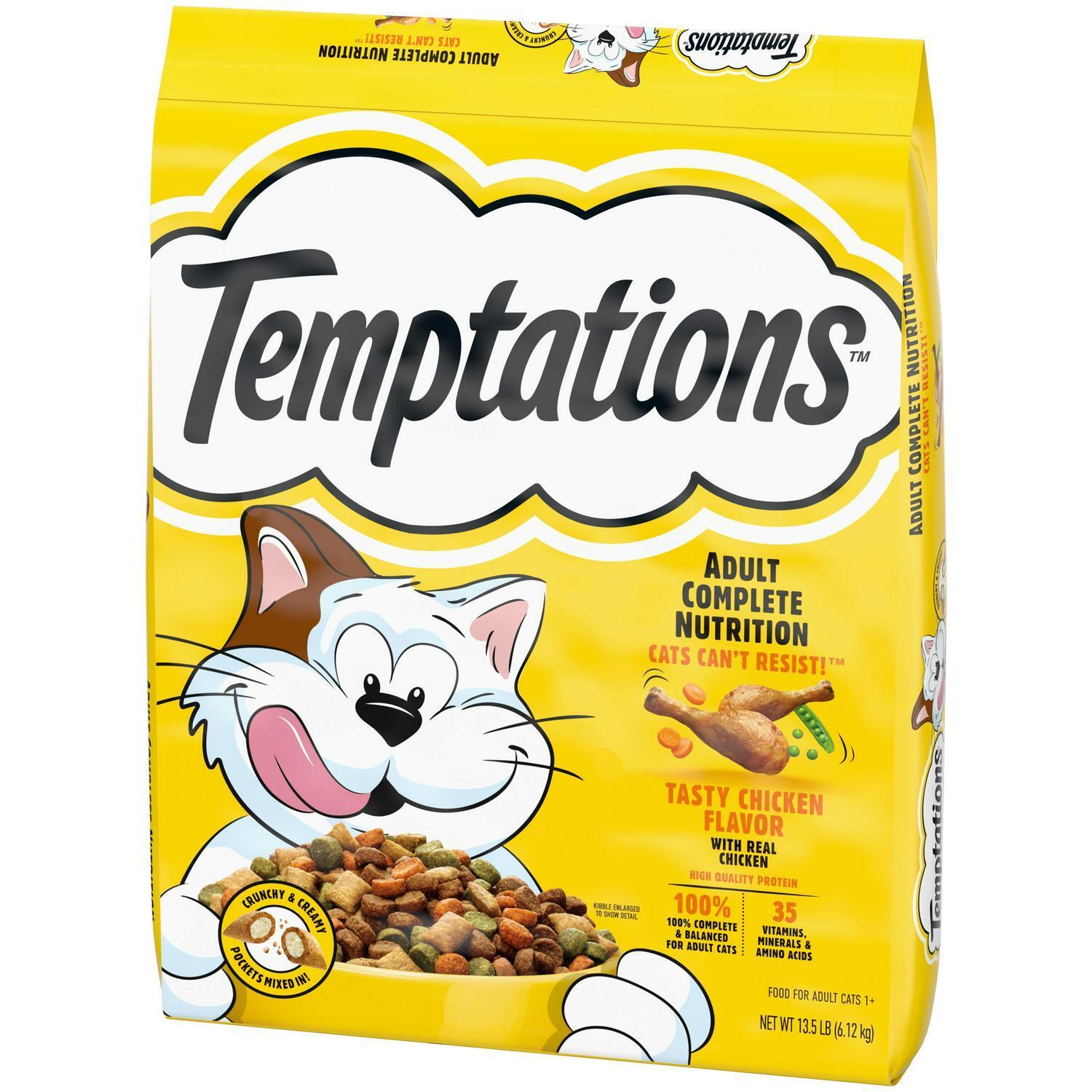 Temptations Tasty Chicken Flavor Dry Cat Food 13.5lb Bag