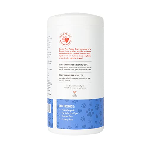 Skout's Honor Multi-Purpose Pet Wipes, 80 Count