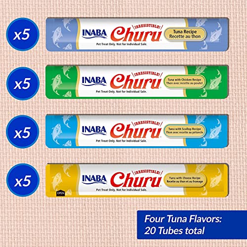 Inaba Churu Cat Treats Variety Box, 0.5 oz., Pack Of 20
