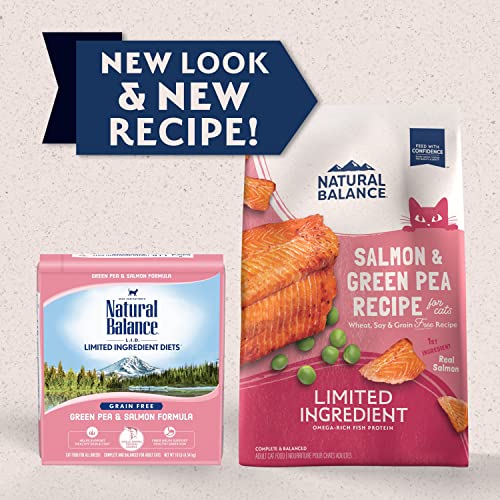 Natural Balance Limited Ingredient Salmon & Green Pea Dry Cat Food, 4 lbs.