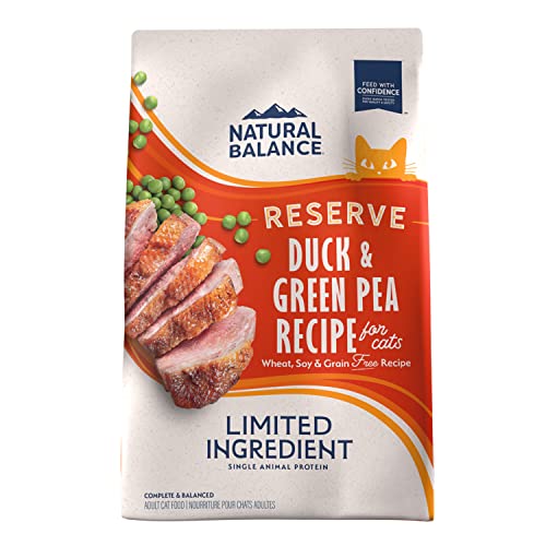 Natural Balance Limited Ingredient Duck & Green Pea Dry Cat Food, 4 lbs.