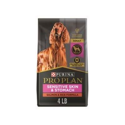 Purina Pro Plan Sensitive Skin & Stomach Salmon & Rice Dry Dog Food, 4 lbs.