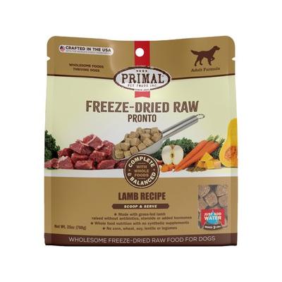 Primal Lamb Formula Freeze-Dried Pronto Dog Food, 25 oz.