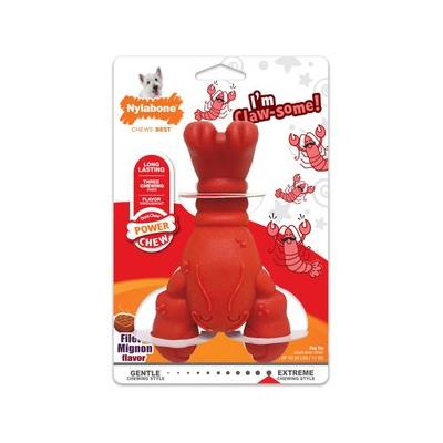 Nylabone Power Chew Lobster Toy Filet Mignon Flavor, Medium/Wolf