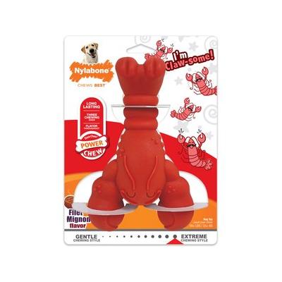 Nylabone Power Chew Lobster Dog Chew Toy Filet Mignon Flavor, X-Large (1 Count)