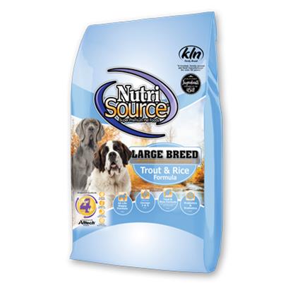 NutriSource Large Breed Trout & Rice Dry Dog Food, 26 lbs.