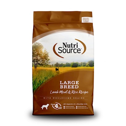 NutriSource Large Breed Lamb Meal & Rice Dry Dog Food, 26 lbs.