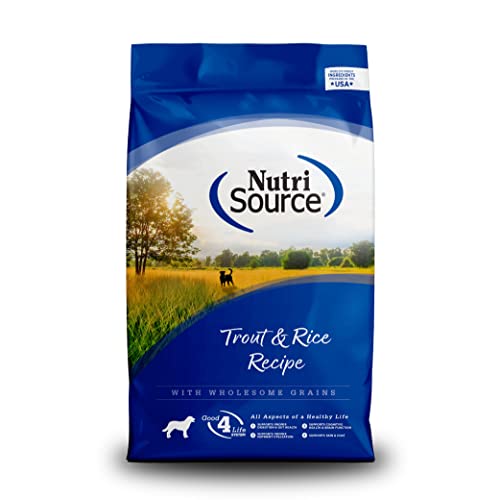 NutriSource Trout & Rice Dry Dog Food, 26 lbs.