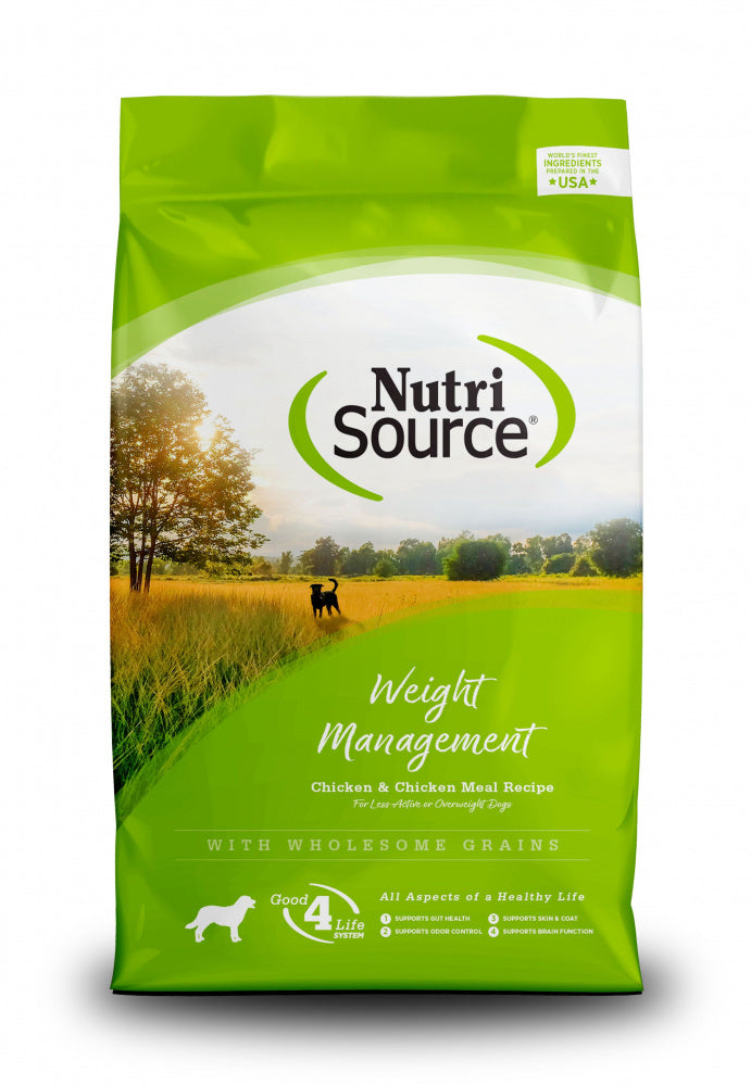 NutriSource Weight Management Dry Dog Food, 26 lbs.
