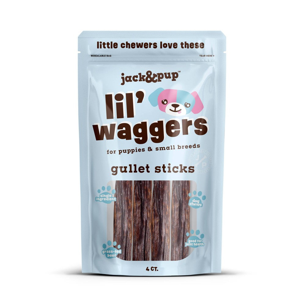 Jack & Pup Beef Flavor Gullet Sticks Dog Treats, 1.1 oz. (4 Count)