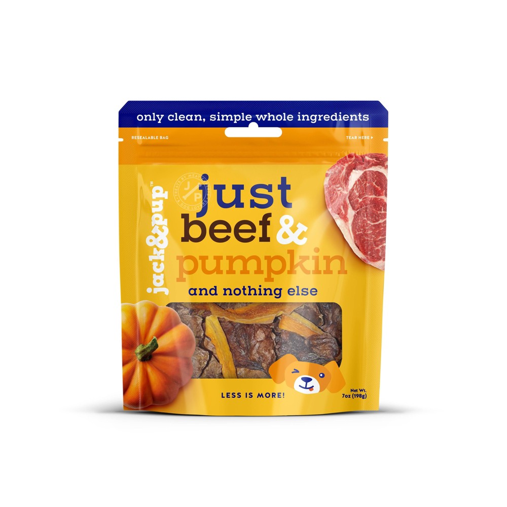 Jack & Pup Just Beef & Pumpkin Dog Treats, 7 oz.
