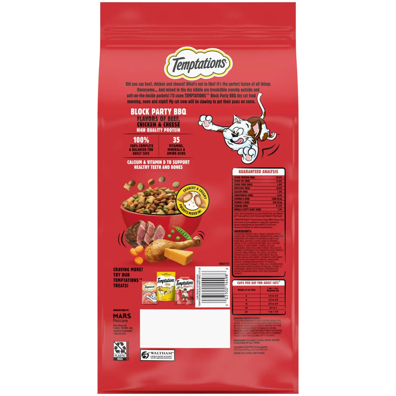 Temptations BBQ Cat Food, 3.1 lbs.