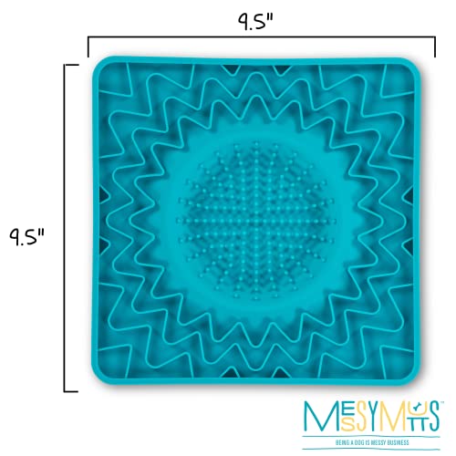 Messy Mutts Silicone Licking Bowl Mat, 9.5 x 9.5 in.