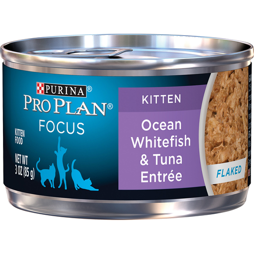 Purina Pro Plan Flaked Ocean Whitefish & Tuna Kitten Food, 3 oz.