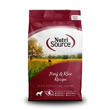 NutriSource Beef & Rice Dry Dog Food, 26 lbs.