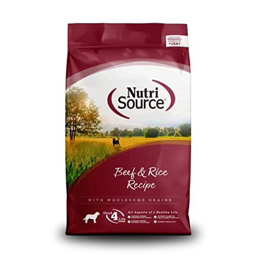 NutriSource Beef & Rice Dry Dog Food, 26 lbs.