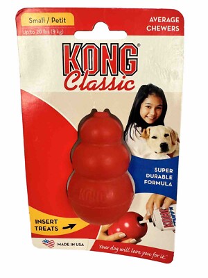 Kong Classic Rubber Dog Toy Small For Average Chewers