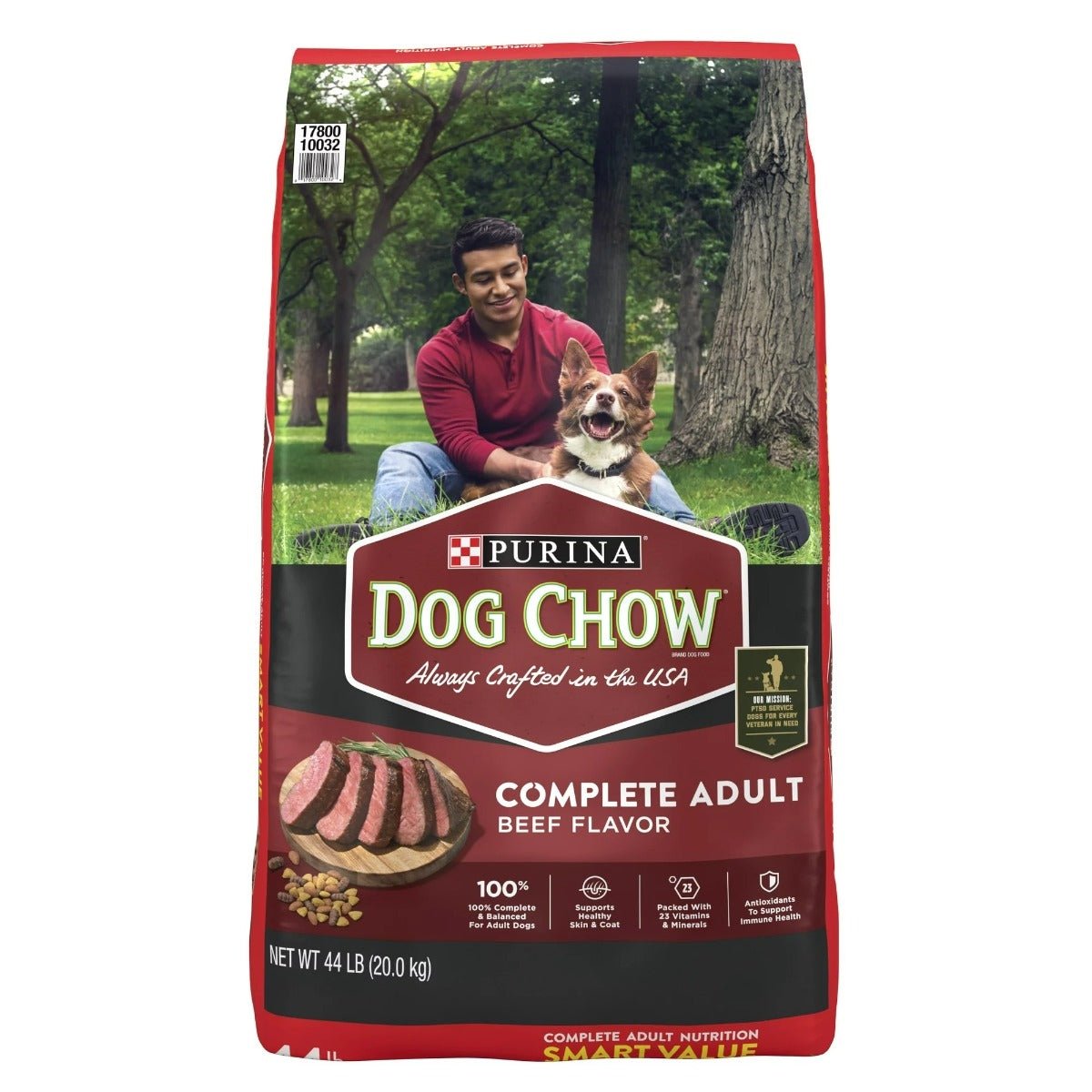 Purina Dog Chow Beef Flavor Dry Dog Food, 44 lbs.