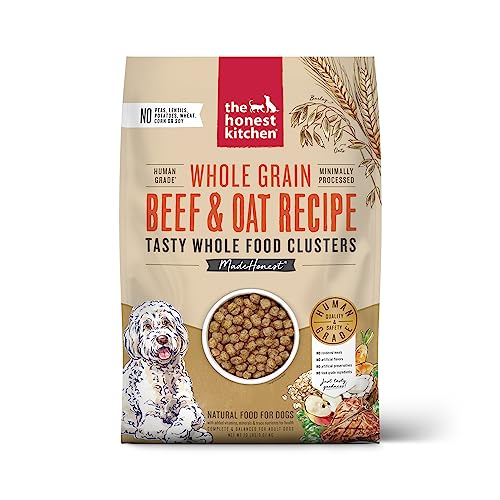 The Honest Kitchen Whole Grain Beef & Oat clusters Dry Dog Food 20lb