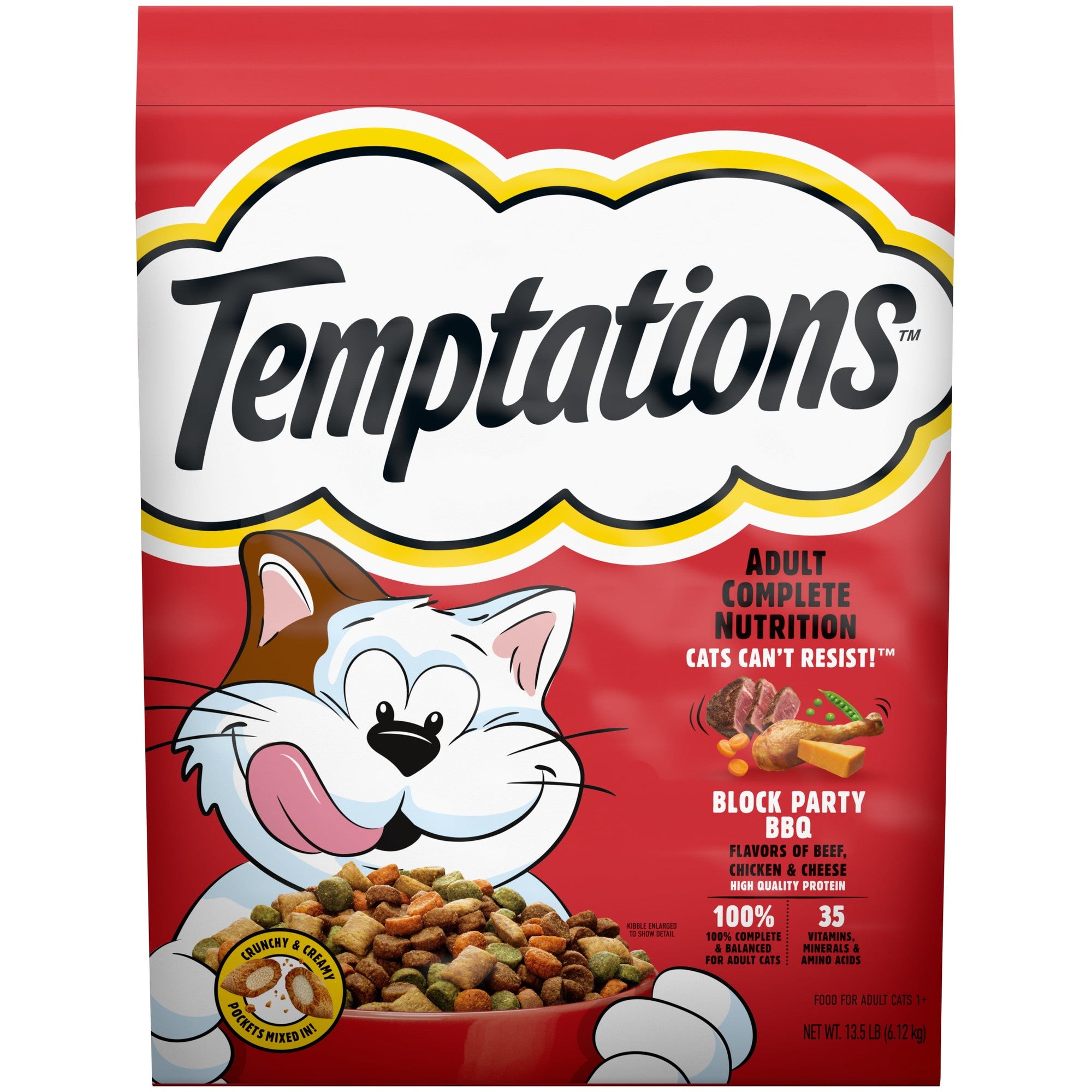 Temptations MixUps Backyard BBQ Flavor Dry Cat Food 13.5lb Bag