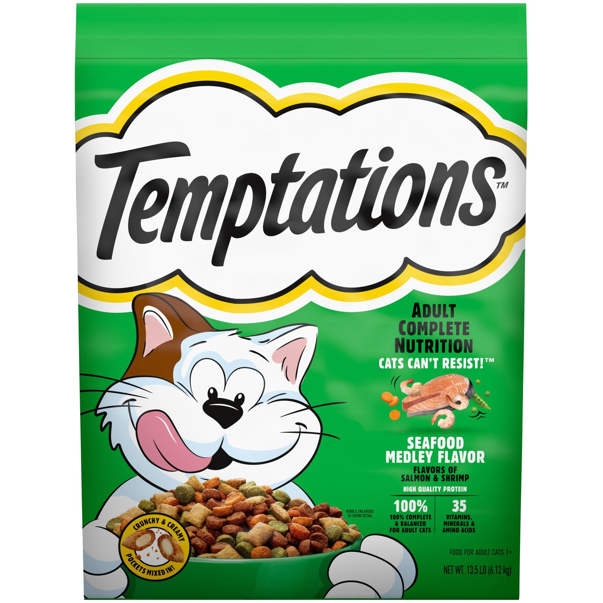 Temptations Tasty Chicken Flavor Dry Cat Food 13.5lb Bag