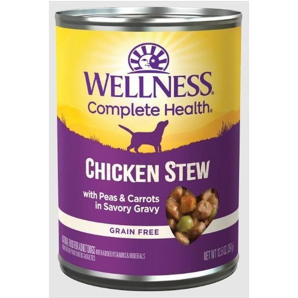 Wellness Chicken Stew Grain-Free Canned Dog Food, 12.5 oz.